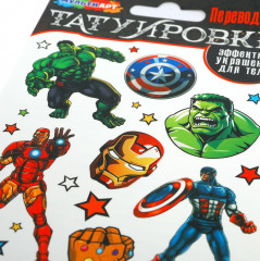 Татуировки переводные «Герои» - Фото 2