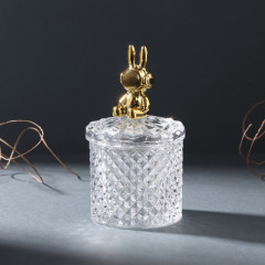 Шкатулка для украшений «Заяц в наушниках. Ромбы» - Фото 1