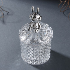 Шкатулка для украшений «Заяц в наушниках. Ромбы» - Фото 2