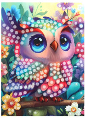 Аппликация из пайеток и страз «Совушка» - Фото 2