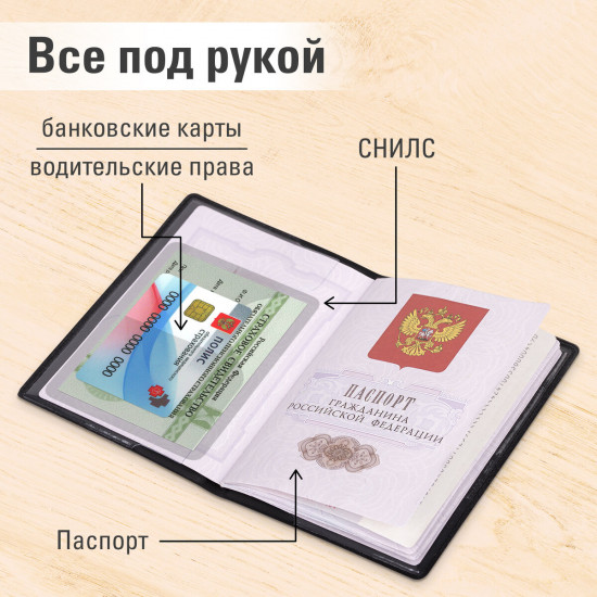 Обложка для паспорта «Passport Map»