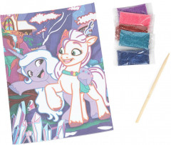 Аппликация из песка с глиттером «Мой маленький пони» - Фото 1