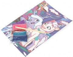Аппликация из песка с глиттером «Мой маленький пони» - Фото 2