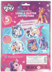 Аппликация из песка с глиттером «Мой маленький пони» - Фото 6