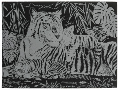 Гравюра «Тигры» - Фото 2