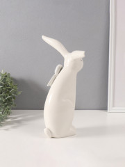 Сувенир «Белый зайка с большим бантом» - Фото 2