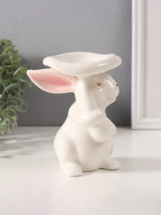 Сувенир «Белый кролик под грибочком» - Фото 3