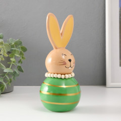 Сувенир «Зайка-неваляшка с полосками» - Фото 3