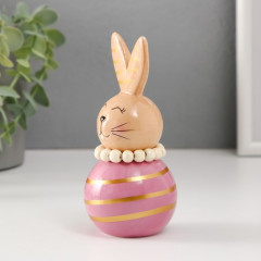 Сувенир «Зайка-неваляшка с полосками» - Фото 1