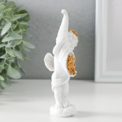 Сувенир «Белоснежный ангел с рогом с розами» - Фото 1