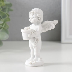 Сувенир «Белоснежный ангел с цветком в горшке» - Фото 3