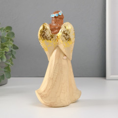 Сувенир «Девушка-ангел в голубом венке с ребенком» - Фото 3