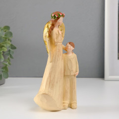 Сувенир «Девушка-ангел в зеленом венке с ребенком» - Фото 2