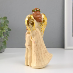 Сувенир «Девушка-ангел в зеленом венке с ребенком» - Фото 3