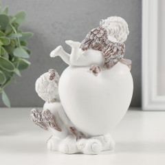 Фигурка сувенирная «Пара ангелочков у сердца» - Фото 2