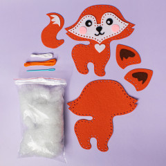 Набор для шитья игрушки из фетра «Лисичка» - Фото 5