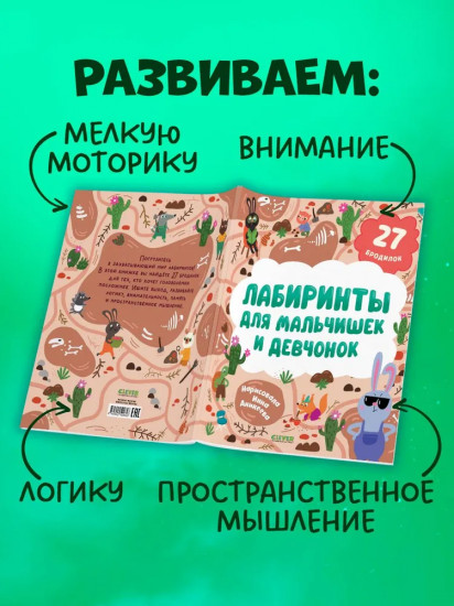 Лабиринты для мальчишек и девчонок