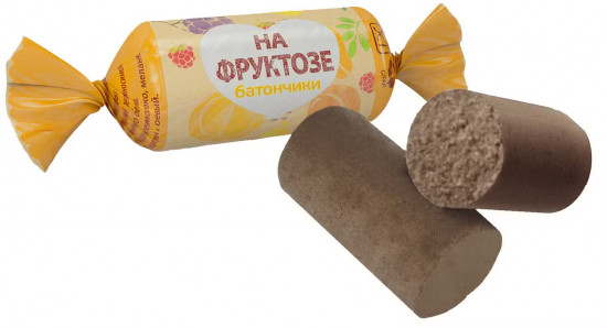 Шоколадные батончики на фруктозе с дробленым арахисом и вафельной крошкой