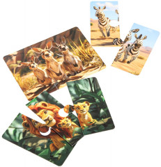 Пазлы-половинки развивающие «Удивительные животные» - Фото 4