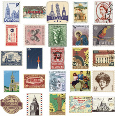 Набор наклеек «Почтовые марки» - Фото 3