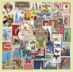 Набор наклеек «Почтовые марки» - Фото 4