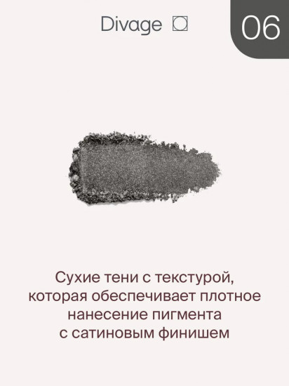 Тени для век «The Mono», оттенок 06 Графит