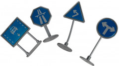 Модель металлическая «Светофор с дорожными знаками» - Фото 6