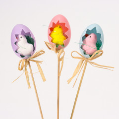 Набор декора на палочке «Цыплята в яице» - Фото 1