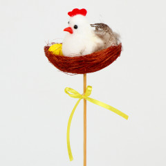 Декор на палочке«Курочка в гнезде» - Фото 1