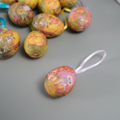 Украшение подвесное пасхальное «Яйцо: петушок с цыплятами» - Фото 1