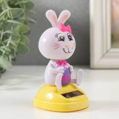 Маятник от солнечной батареи «Зайчик с бантиком и пасхальным яйцом» - Фото 1