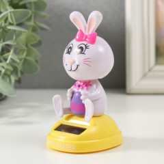 Маятник от солнечной батареи «Зайчик с бантиком и пасхальным яйцом» - Фото 3