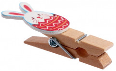 Набор прищепок декоративных «Зайчики и яйца» - Фото 3