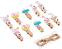 Набор прищепок декоративных «Зайчики» - Фото 2