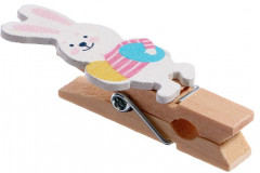 Набор прищепок декоративных «Зайчики» - Фото 3