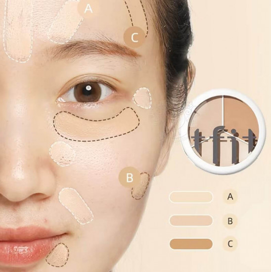 Палитра консилеров для лица «Cover Up Pro Concealer», оттенок 03 Cool