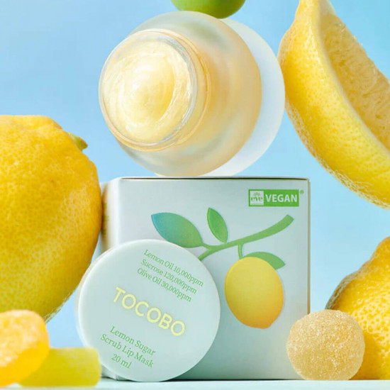 Маска-скраб для губ сахарная несмываемая «Lemon Sugar Scrub Lip Mask»
