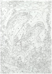 Холст для росписи «Дельфины» - Фото 1