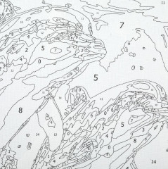 Холст для росписи «Дельфины» - Фото 2