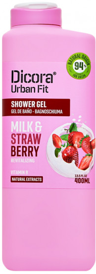 Гель для душа «Milk and strawberry. Молоко и клубника»
