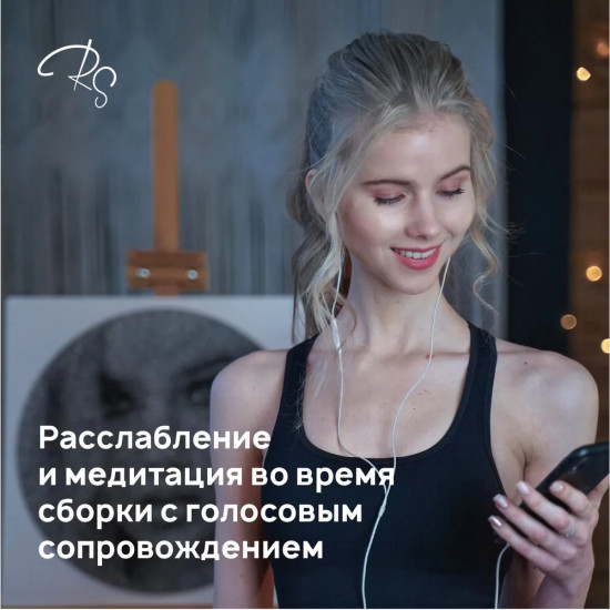 Картина нитью в технике стринг-арт