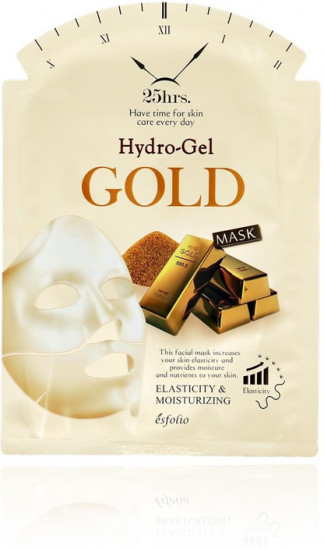 Маска для лица гидрогелевая с коллоидным золотом 25hrs. Gold «Упругость кожи»