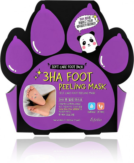 Маска-носочки для ног с AHA, BHA, PHA-кислотами отшелушивающая «3HA Foot Peeling Mask»