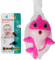 Игрушка для ванны «Розовая акула» - Фото 4