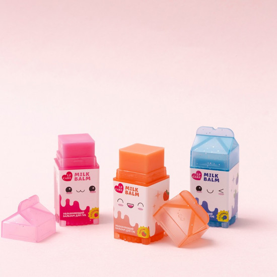 Бальзам для губ с ароматом клубники «Milk»