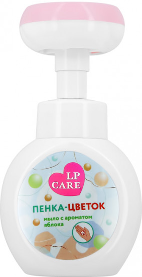 Мыло-пенка в форме цветка с ароматом яблока