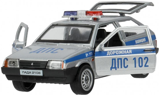 Модель металлическая «Lada-2108 «Спутник». Полиция»
