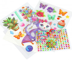 Картина наклейками «Кошечка» - Фото 1