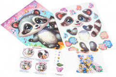 Аппликация пайетками 3D «Енотик» - Фото 1