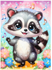 Аппликация пайетками 3D «Енотик» - Фото 2